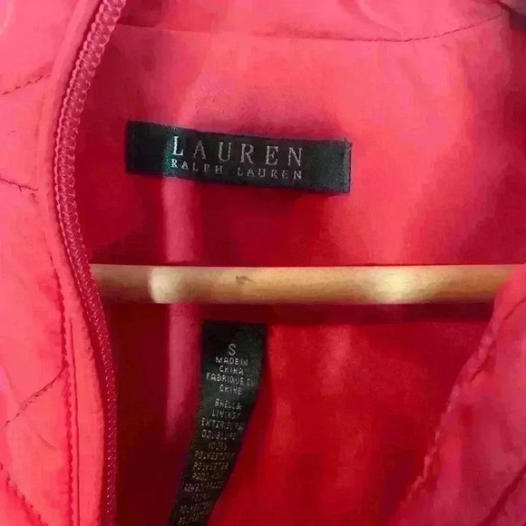 Lauren Ralph Lauren black label zip up vest size S women’s reddish color - Picture 3 of 4